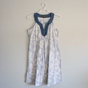 Tommy Bahama Women's Sz S Monstera Mash Sleeveless Tropical Beach Dress
